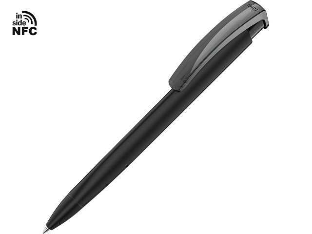 Ручка пластиковая шариковая трехгранная «Trinity K transparent Gum» soft-touch с чипом передачи информации NFC (K187926NFC.07)