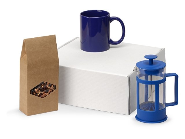 K700411.02 - Подарочный набор с чаем, кружкой и френч-прессом «Чаепитие»