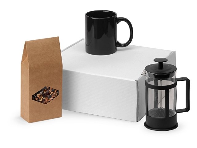 K700411.07 - Подарочный набор с чаем, кружкой и френч-прессом «Чаепитие»