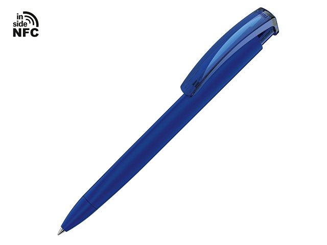 Ручка пластиковая шариковая трехгранная «Trinity K transparent Gum» soft-touch с чипом передачи информации NFC (K187926NFC.22)