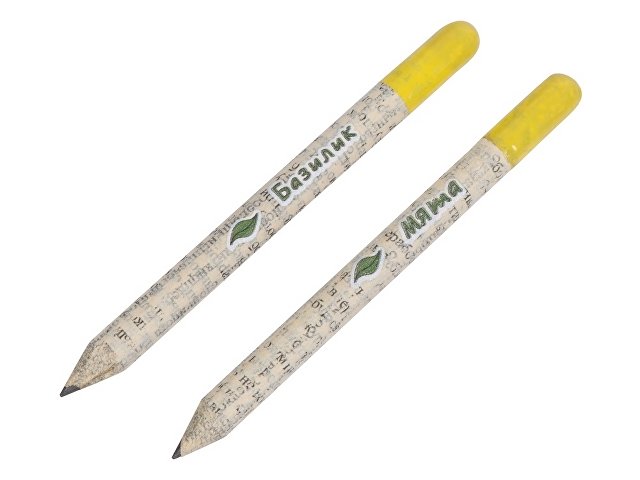 K220253 - Набор «Растущий карандаш» mini, 2 шт. с семенами базилика и мяты