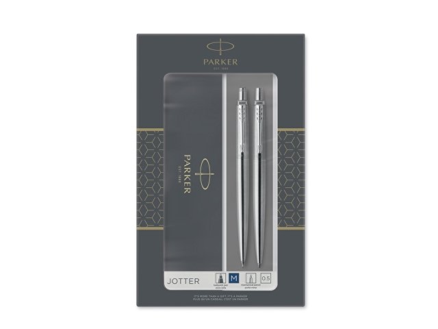 Набор Parker «Jotter Core Stainless Steel CT» ручка шариковая, карандаш механический (K2093256)