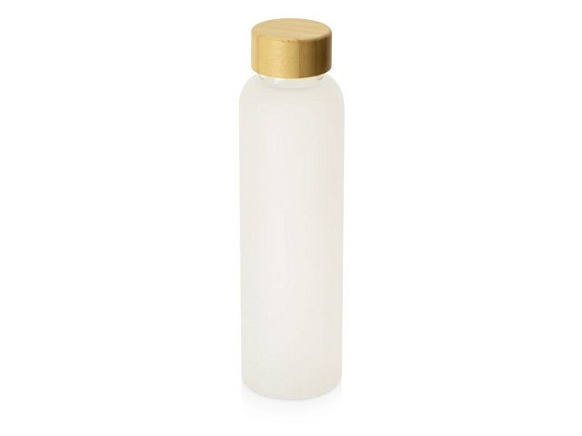 K828706p - Стеклянная бутылка с бамбуковой крышкой «Foggy», 600 мл