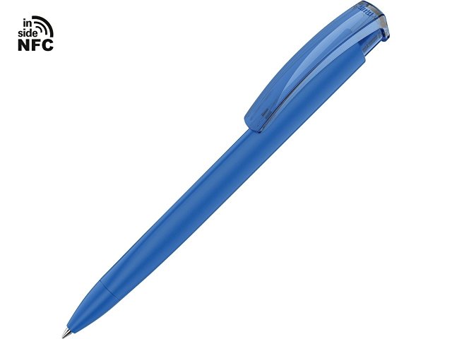 Ручка пластиковая шариковая трехгранная «Trinity K transparent Gum» soft-touch с чипом передачи информации NFC (K187926NFC.02)