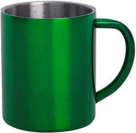 Кружка YOZAX; 280 мл; зеленый, нержавеющая сталь; лазерная гравировка