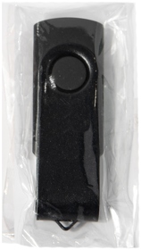 USB flash-карта DOT (16Гб), черный, 5,8х2х1,1см, пластик, металл