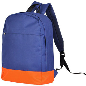 H22704/26/06 - Рюкзак "URBAN",  темно-синий/оранжевый, 39х27х10 cм, полиэстер 600D