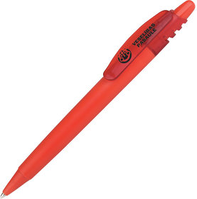 X-8 FROST, ручка шариковая, фростированный красный, пластик