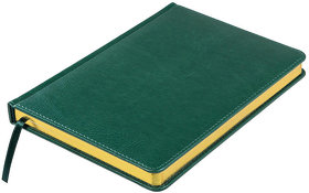 Ежедневник недатированный Joy, А5,  темно-зеленый, белый блок, золотой обрез (H24606/17)
