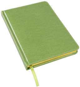 Ежедневник недатированный Joy, А5,  зеленое яблоко, белый блок, золотой обрез