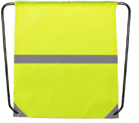Рюкзак LEMAP, желтый неон, 41*35 см, полиэстер 190Т, светоотражающая полоса по середине