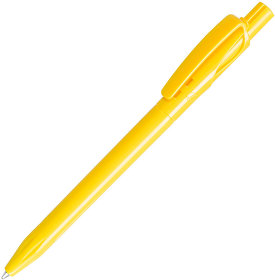 Ручка шариковая TWIN SOLID, желтый, пластик (H161/120)