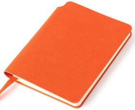 Ежедневник недатированный SALLY, A6, оранжевый, кремовый блок