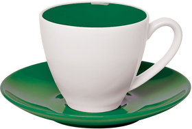 Чайная пара "Galena" в подарочной упаковке, зеленый, 200мл, фарфор (H23300/15)