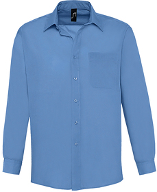 H716040.230 - Рубашка"Baltimore", васильковый, 65% полиэстер, 35% хлопок, 105г/м2