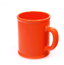 Кружка "Радуга"; оранжевая, D=7,9см, H=9,6см, 300мл; пластик; тампопечать (H15604/06)