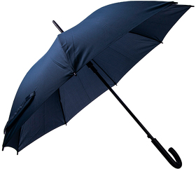 Зонт-трость ANTI WIND, полуавтомат, пластиковая ручка, тёмно-синий; D=103 см
