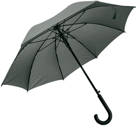 Зонт-трость ANTI WIND, полуавтомат, пластиковая ручка, темно-серый; D=103 см (H7429/30)