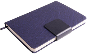 Ежедневник недатированный Mod, А5, фиолетовый, кремовый блок