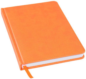 Ежедневник недатированный Bliss, А5,  оранжевый, белый блок, без обреза