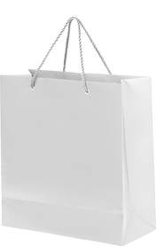 Пакет подарочный GLAM MINI 24х9х28 см, белый