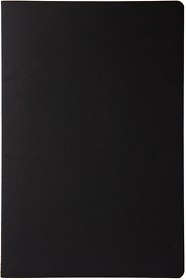 Тетрадь SLIMMY, 140 х 210 мм,  черный с черным, бежевый блок, в клетку
