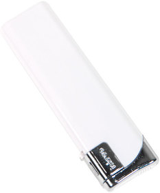 Зажигалка пьезо ISKRA, белая, 7,9х2,4х0,91 см, пластик/тампопечать