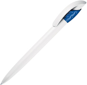 H410/24 - GOLF, ручка шариковая, синий/белый, пластик