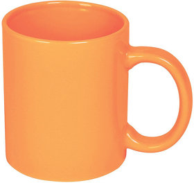 Кружка BASIC, 320мл, оранжевый, тонкая керамика