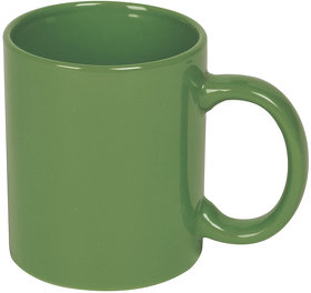 Кружка BASIC, 320мл, зеленый, тонкая керамика