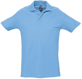 Рубашка поло мужская SPRING II,голубой,2XL,100% хлопок, 210/м2