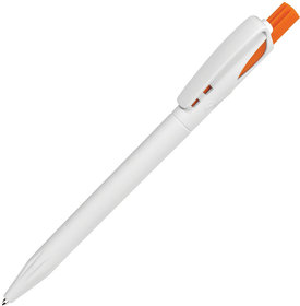 H161/01/05 - TWIN, ручка шариковая, оранжевый/белый, пластик