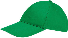 Бейсболка "SUNNY", 5 клиньев, застежка на липучке, ярко-зеленый, 100% хлопок, плотность 180 г/м2 (H788110.272)