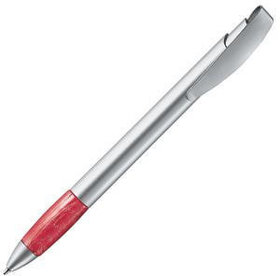 H227/08/N - X-9 SAT, ручка шариковая, красный/серебристый, металл/пластик