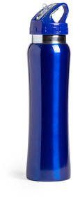 Бутылка для воды SMALY с трубочкой, синий,  800 мл, нержавеющая сталь (H346280/24)