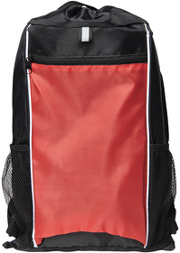 H16779/08/35 - Рюкзак Fab, красный/чёрный, 47 x 27 см, 100% полиэстер 210D