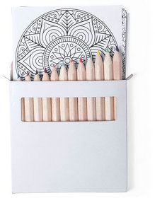 Набор цветных карандашей с раскрасками BOLTEX, 9х9х1см, бумага, дерево, картон (H345645)