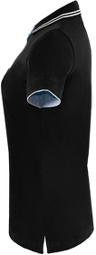 Рубашка поло женская RODI LADY, черный, 100% хлопок,180 г/м2