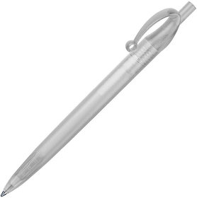 JOCKER, ручка шариковая, фростированный белый, пластик