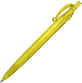 JOCKER, ручка шариковая, фростированный желтый, пластик