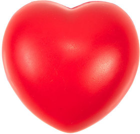 Антистресс "Сердце"; красный; 7,6х7х5,4 см; вспененный каучук; (H7235)