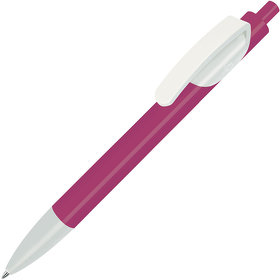 TRIS, ручка шариковая, розовый корпус/белый, пластик