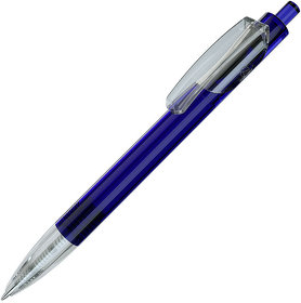 TRIS LX, ручка шариковая, прозрачный синий/прозрачный белый, пластик