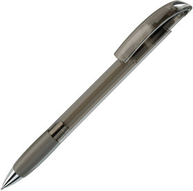 H152/48/95 - NOVE LX, ручка шариковая с грипом, прозрачный серый/хром, пластик