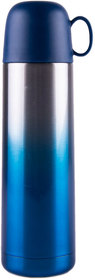 H40003/24 - Термос вакуумный GRADIENT, сталь, синий, 500 мл