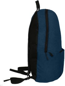 Рюкзак BASIC, темно-синий меланж, 27x40x14  см, oxford 300D
