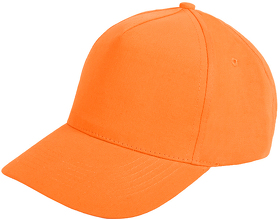 Бейсболка "Standard", 5 клиньев, металлическая застежка; оранжевый; 100% хлопок; плотность 175 г/м2 (H8300/44)