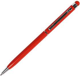 TOUCHWRITER, ручка шариковая со стилусом для сенсорных экранов, красный/хром, металл (H1102/08)