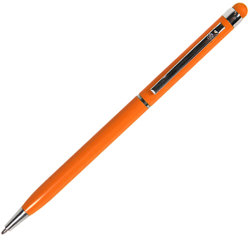 H1102/05 - TOUCHWRITER, ручка шариковая со стилусом для сенсорных экранов, оранжевый/хром, металл