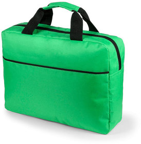 Конференц-сумка HIRKOP, зеленый, 38 х 29,5 x 9 см, 100% полиэстер 600D